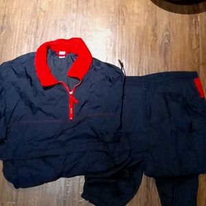 Vintage 2 piece windbreaker suit